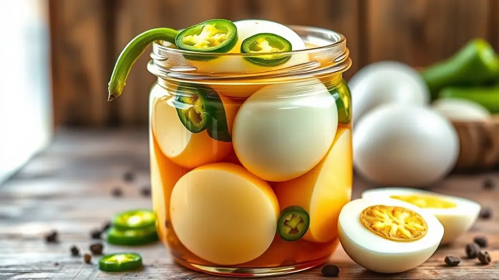 spicy pickled jalape o eggs