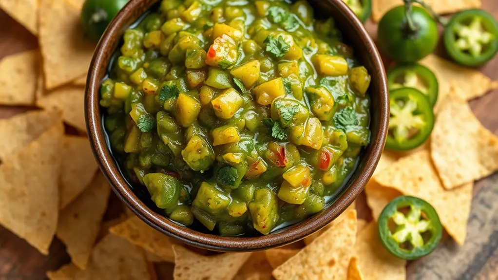 spicy roasted green salsa