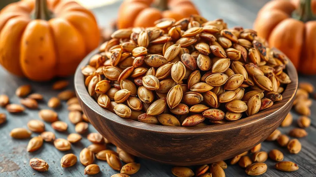 spicy roasted pumpkin seeds