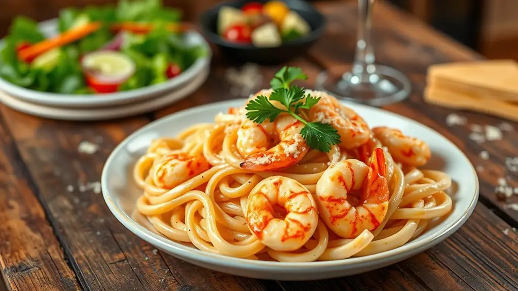 spicy shrimp pasta dish