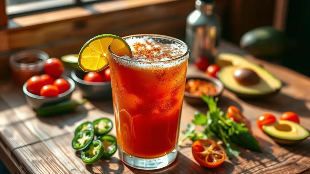 spicy smoky beer cocktail