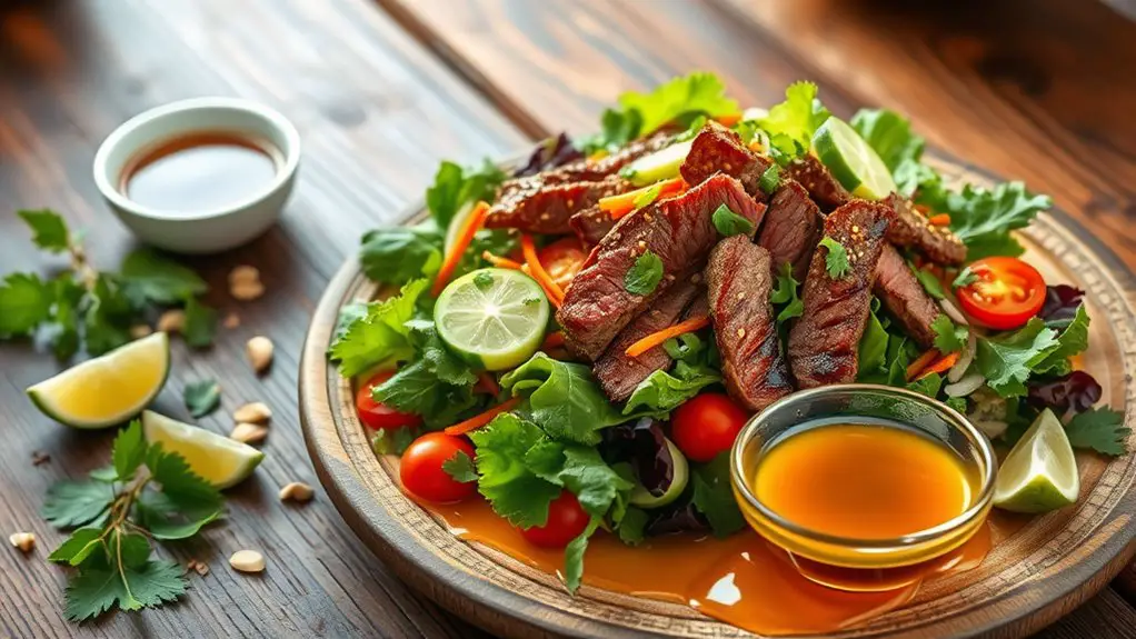 spicy thai beef salad