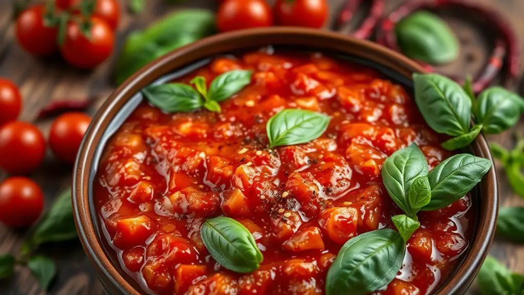 spicy tomato garlic sauce