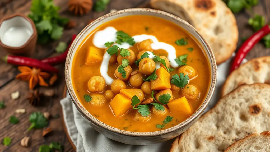 spicy vegetarian squash curry