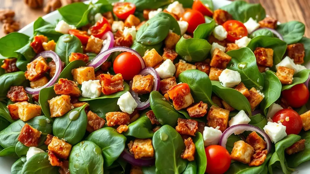 spinach bacon salad recipe