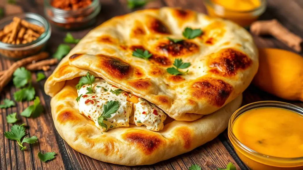 stuffed indian flatbread recipe