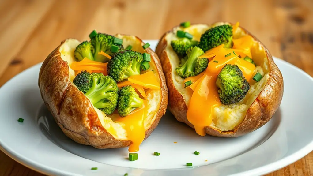 stuffed potatoes with cheese