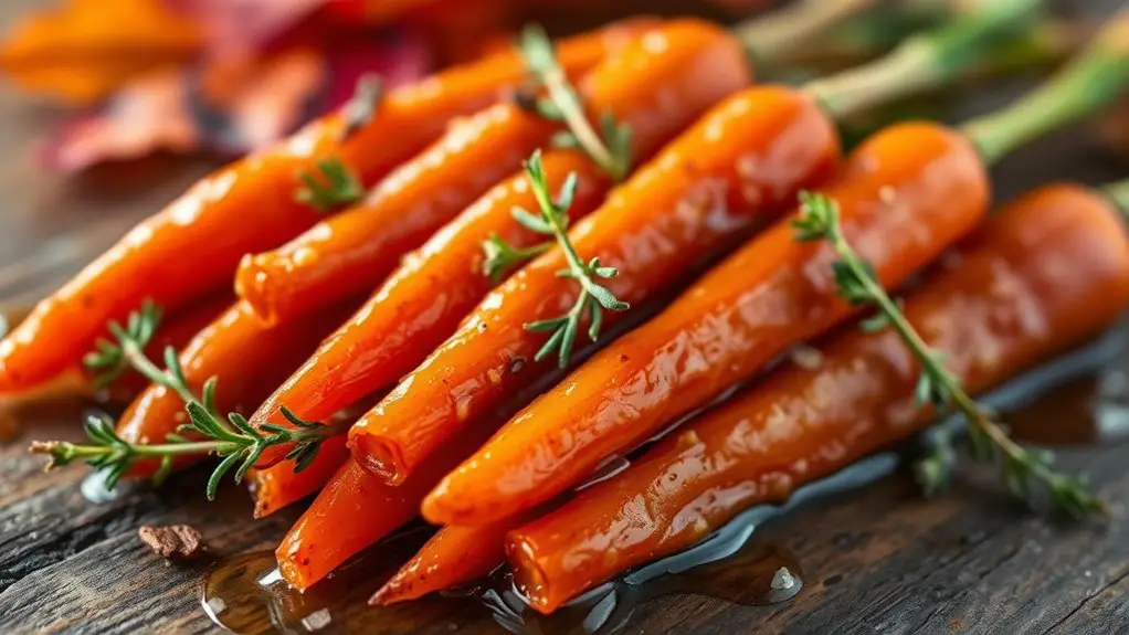 sweet and savory carrots