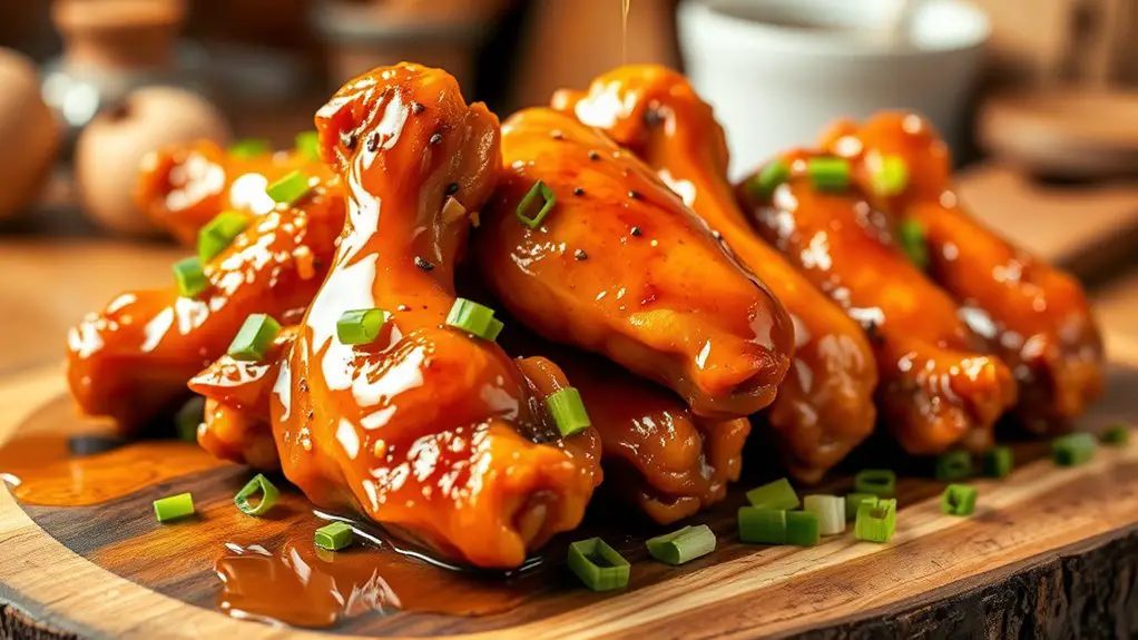 sweet and savory wings