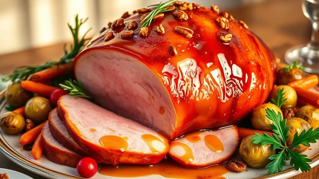 sweet and sticky ham