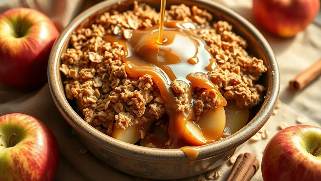 sweet caramel apple dessert