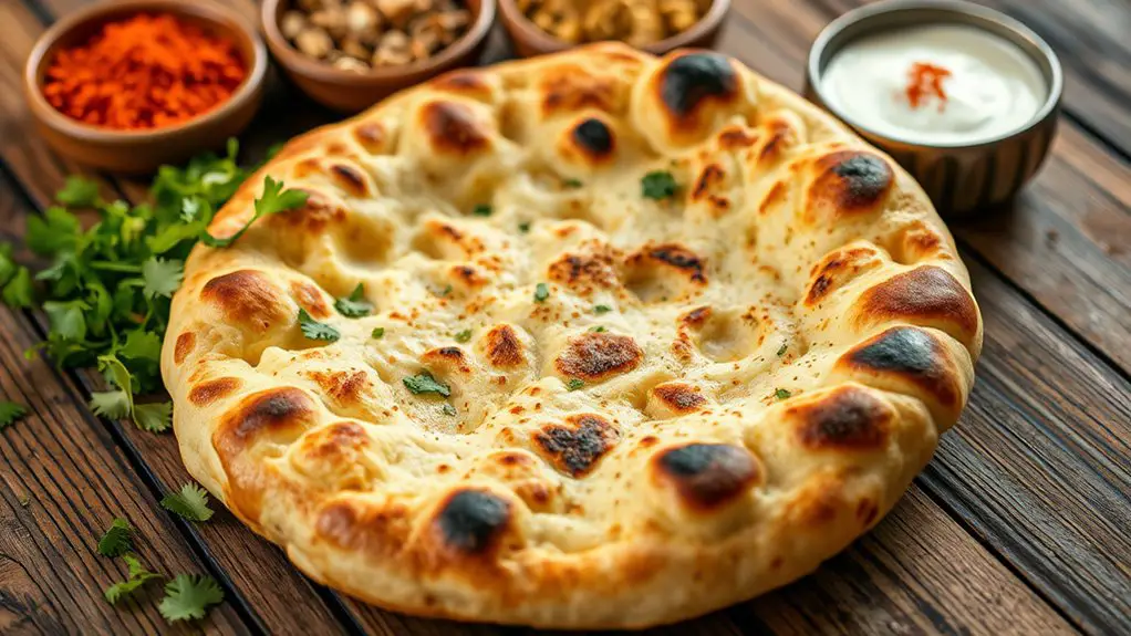 tandoori baked indian bread