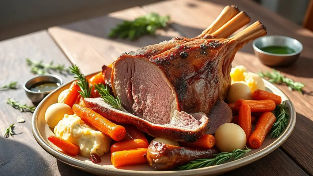 tender flavorful roasted lamb