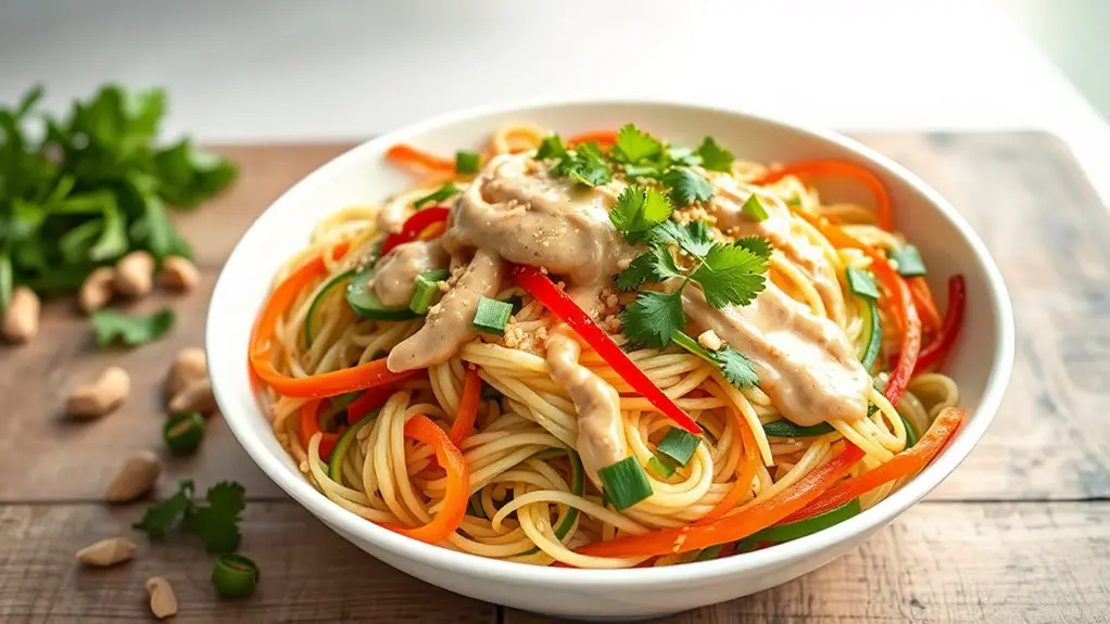 thai peanut noodle salad