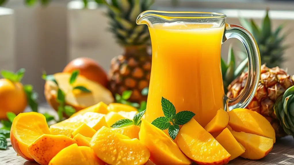 tropical fruit smoothie blend