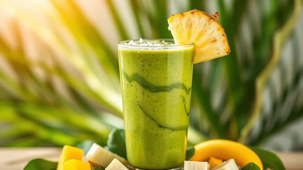 tropical spinach smoothie recipe