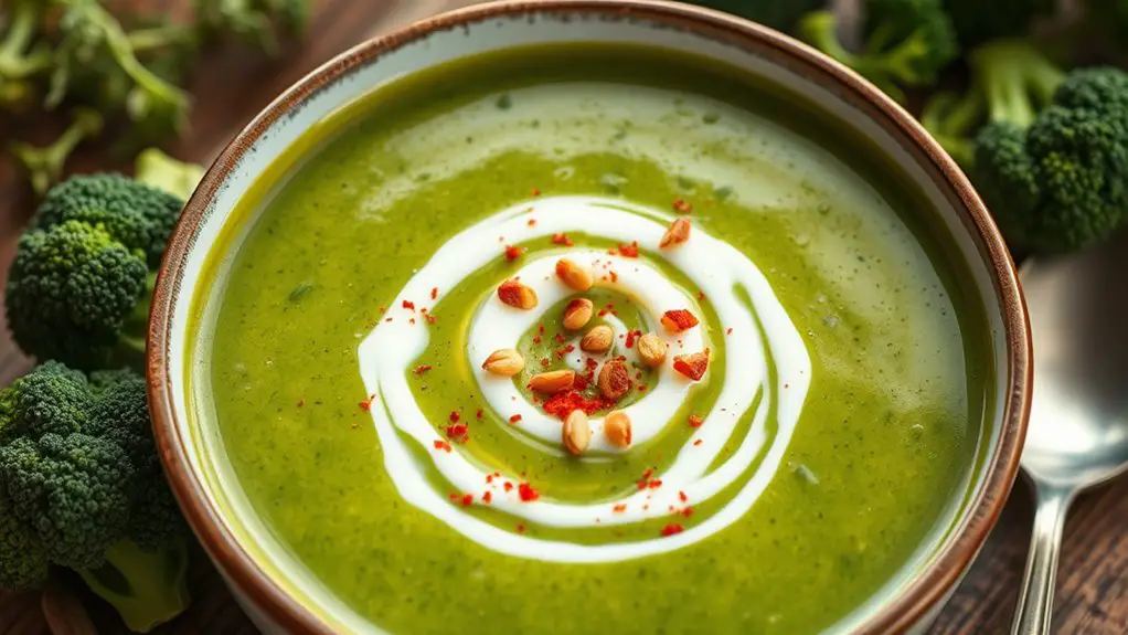 vegan broccoli soup recipe