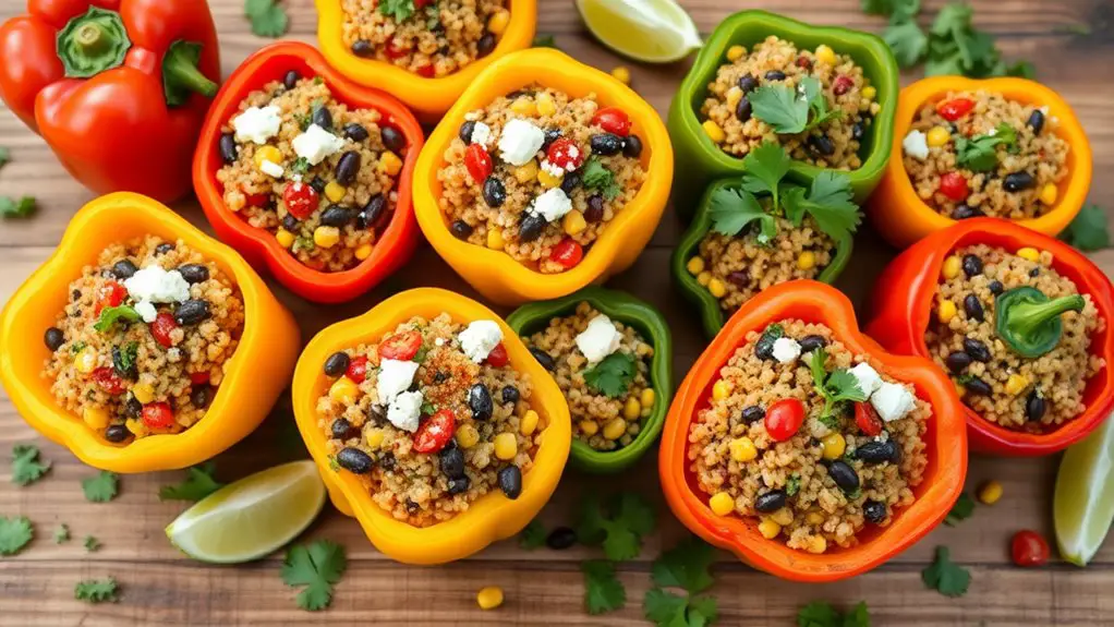 vegetarian stuffed bell peppers