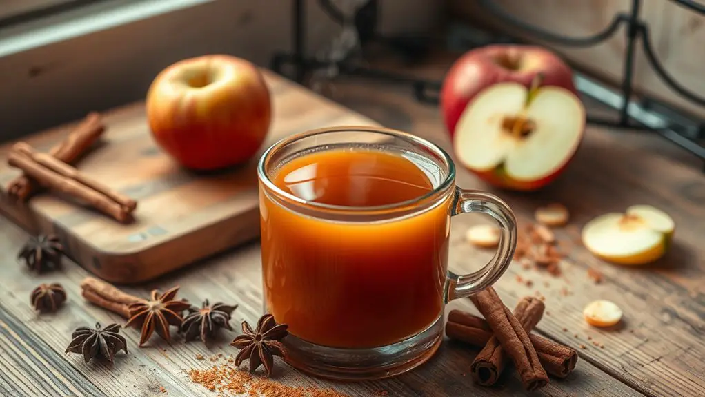 warm fragrant apple beverage