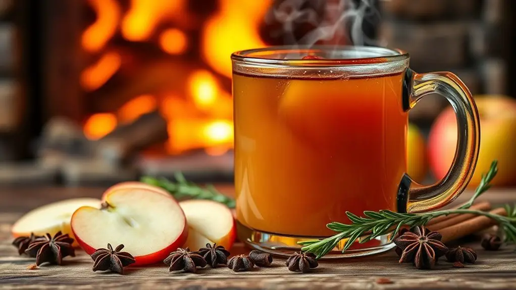 warm spiced apple drink