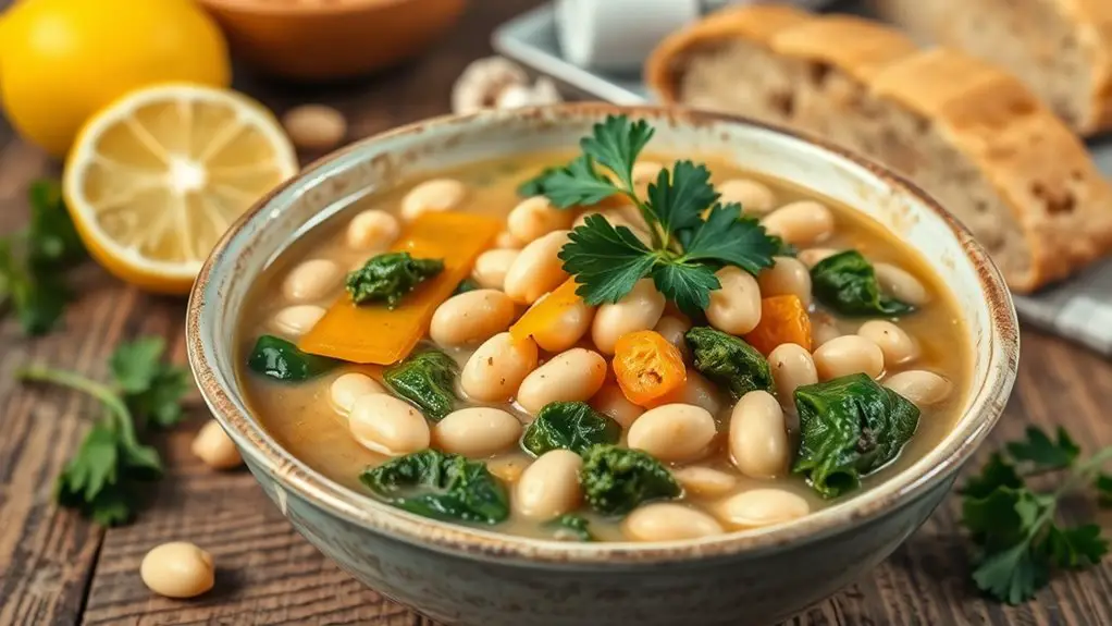 white bean kale soup