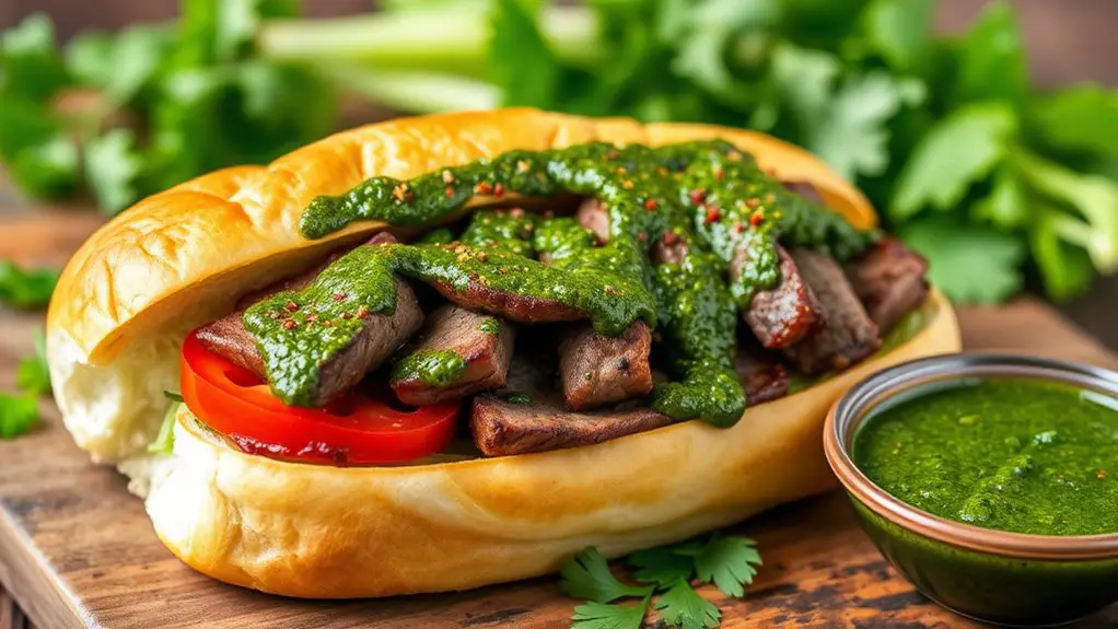 zesty steak sandwich delight