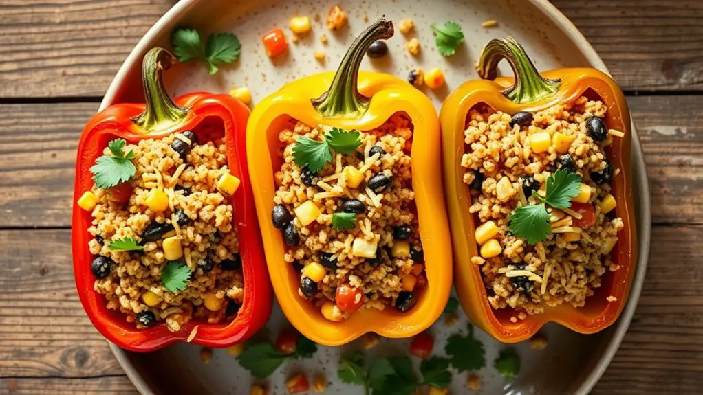 air fryer stuffed peppers