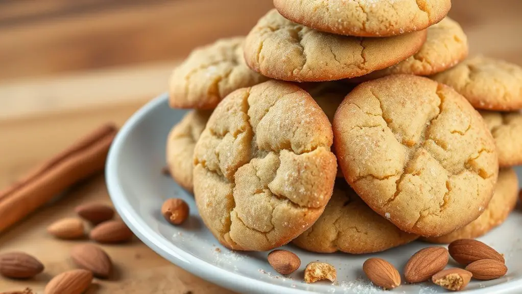 almond flour snickerdoodle cookies