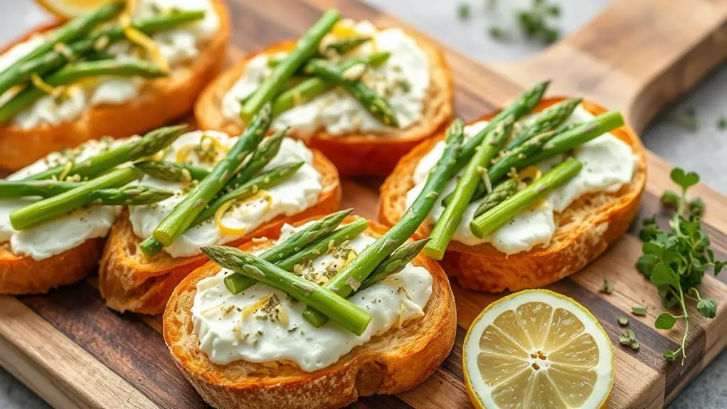 asparagus lemon bruschetta recipe