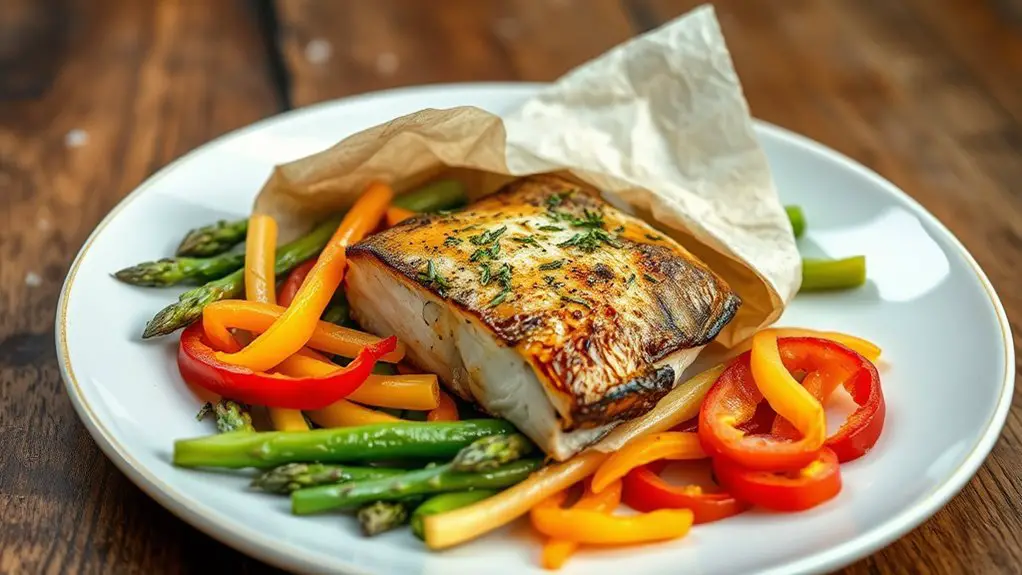 baked black cod vegetables