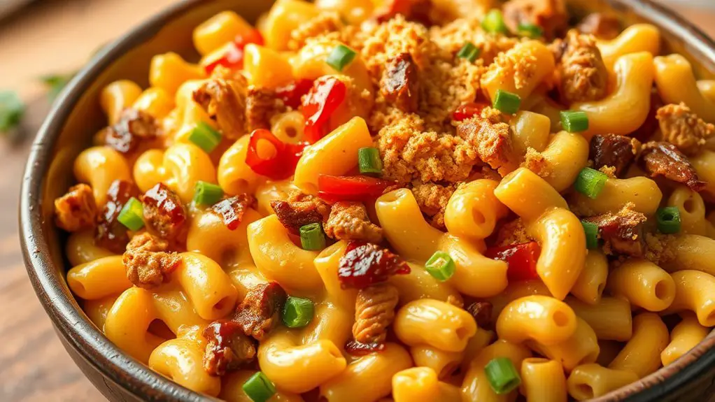 bbq chicken macaroni dish