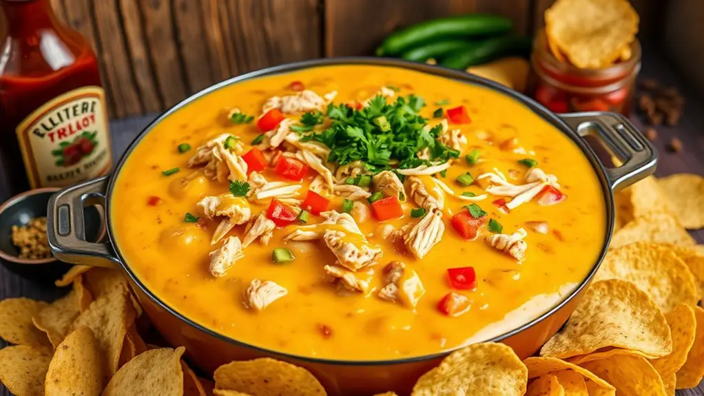 bbq chicken queso dip