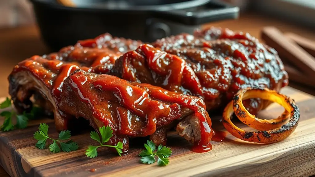 bbq glazed short ribs