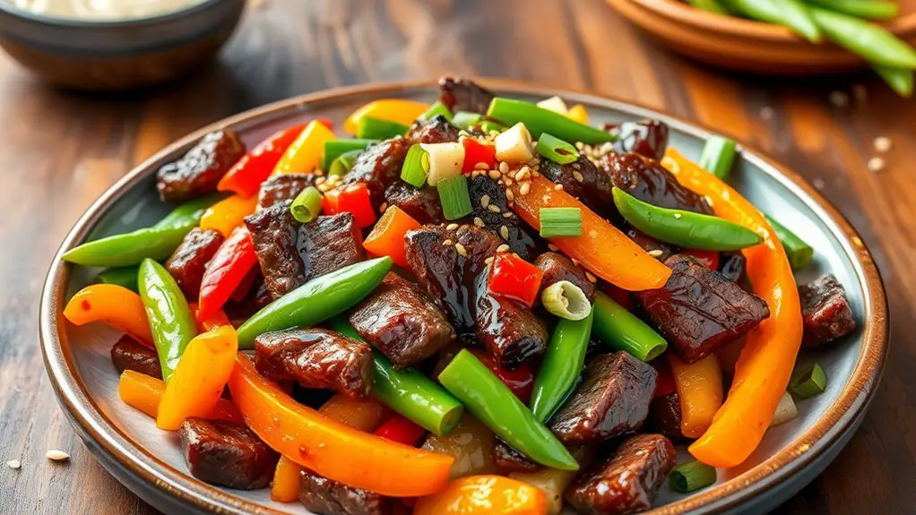 beef and vegetable stir fry