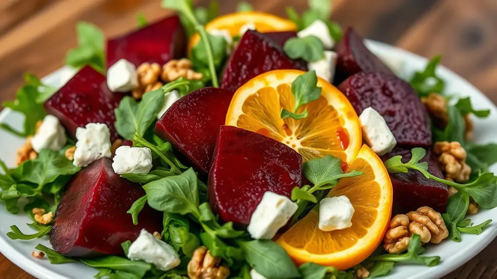 beet and arugula salad