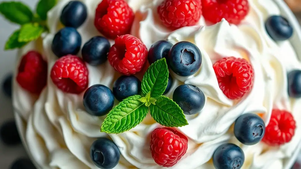 berry flavored whipped cream