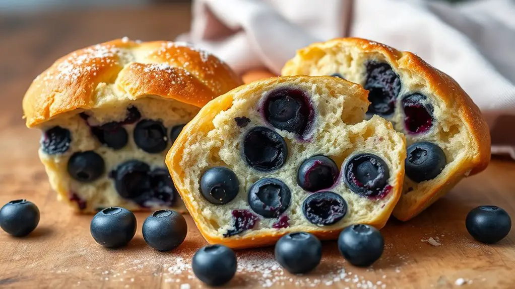 blueberry english muffins recipe