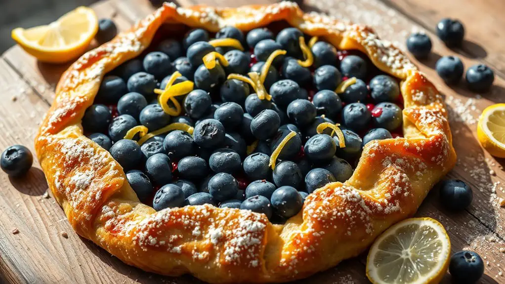 blueberry lemon dessert pastry