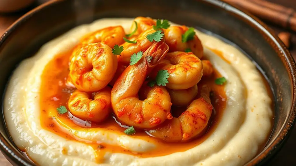 cajun shrimp with grits