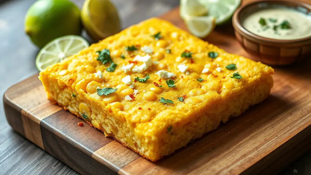 cheesy cornbread with spices