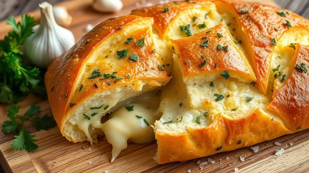 cheesy herb garlic delight