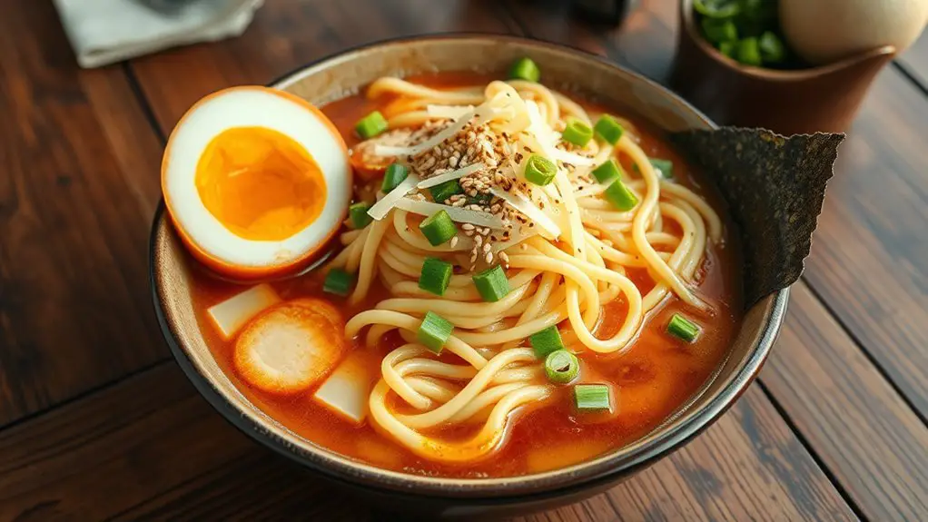 cheesy miso flavored ramen