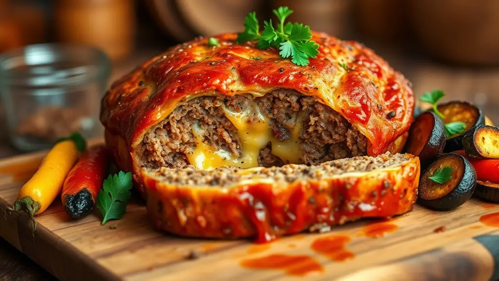 cheesy stuffed meatloaf recipe