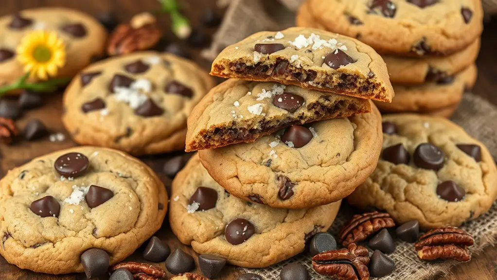 chewy chocolate nut cookies