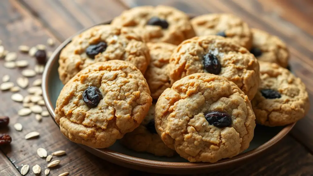 chewy vegan oatmeal cookies