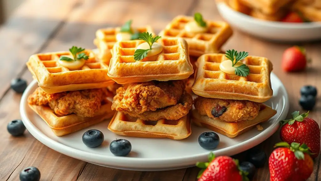 chicken and waffle sliders