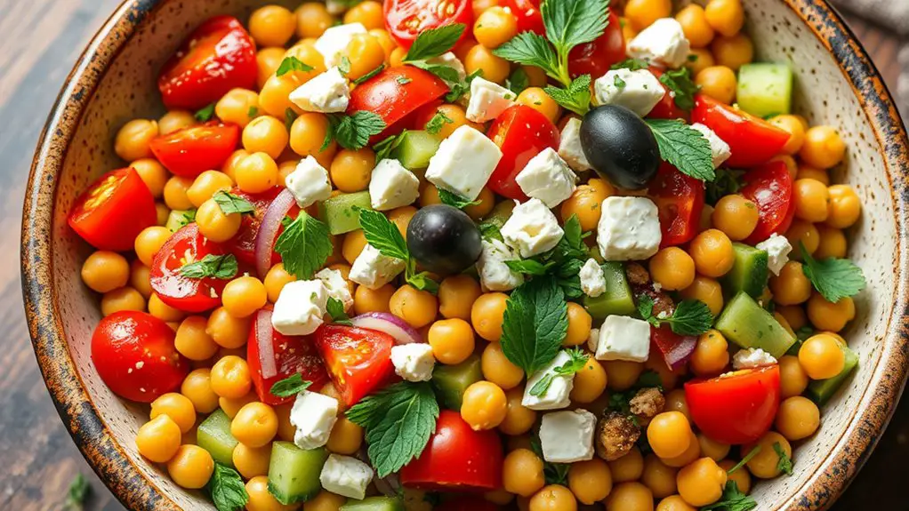 chickpea based mediterranean salad recipe