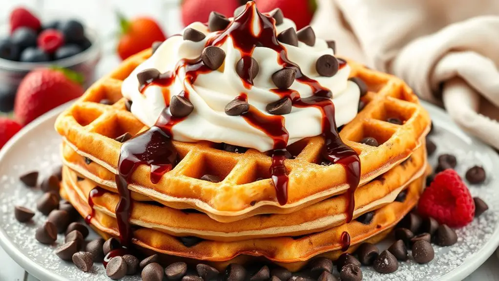 chocolate chip waffle delight