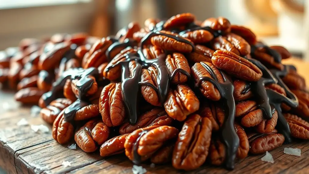 chocolate covered sweet pecans