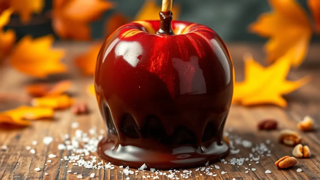 chocolate dipped caramel apples